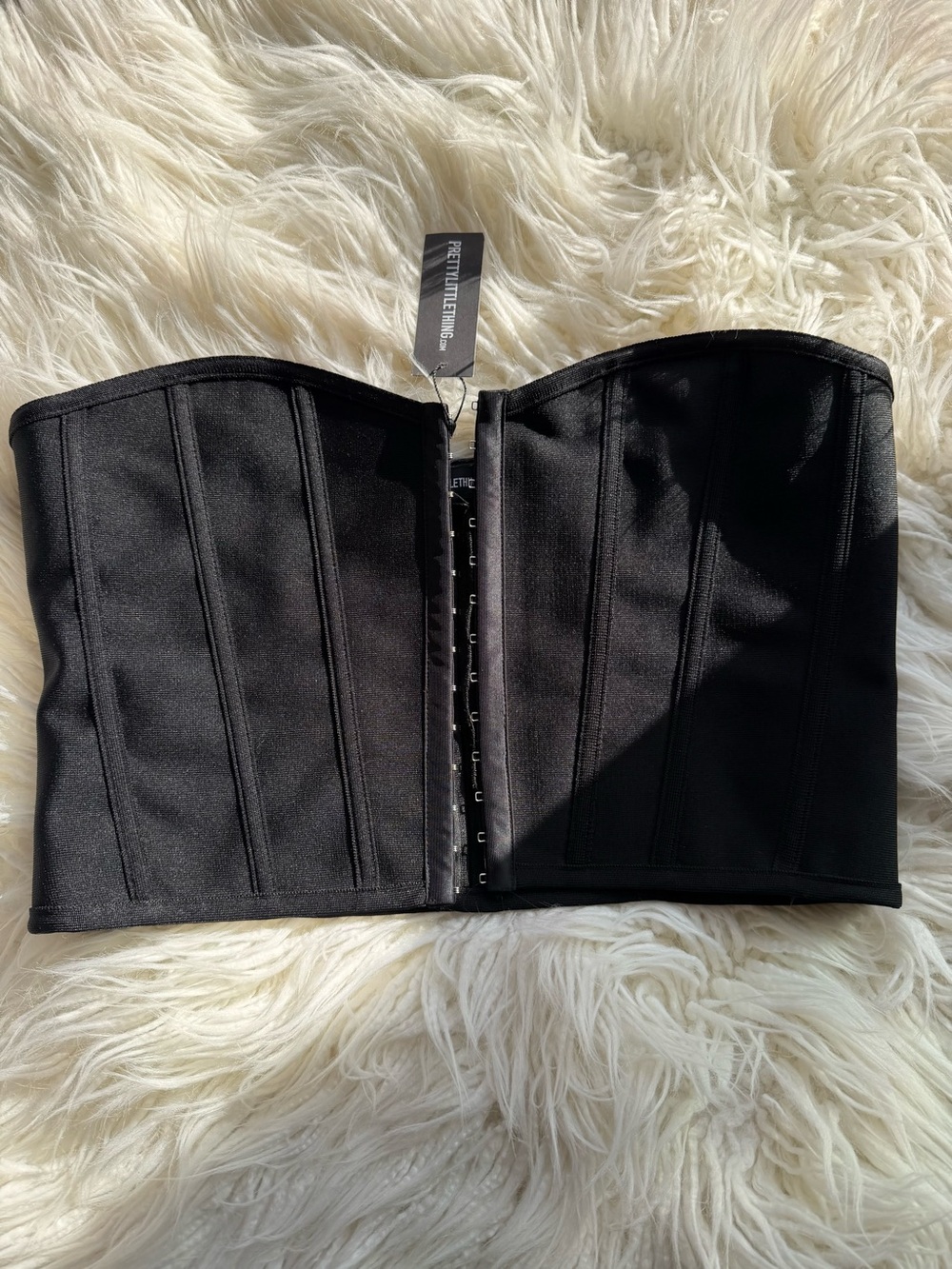 Black Hook And Eye Structured Corset